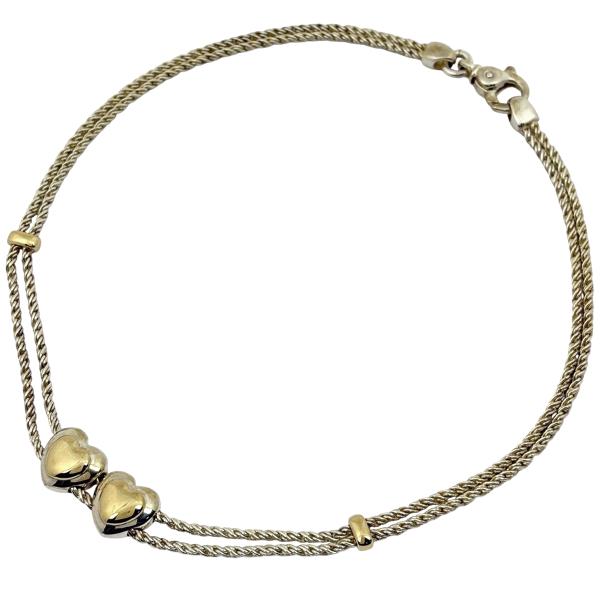 TIFFANY&Co.（ティファニー） ダブルハート ネックレス ツイスト