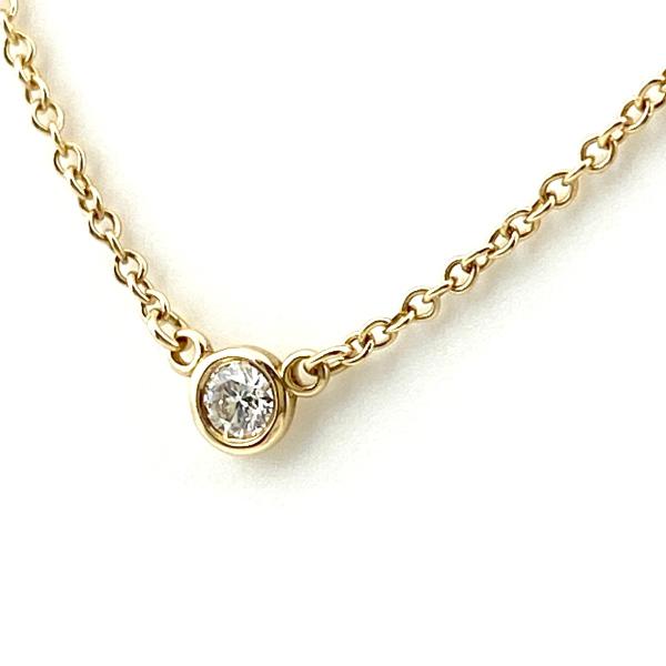 Tiffany＆Co Au750 ゴールド エルサペレッティ バイザヤード TIFFANY&Co. ティファニー バイザヤード ネックレス YG イエロー