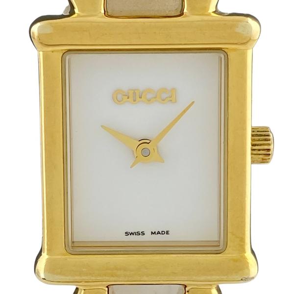 GUCCI グッチ 1800L ゴールド クォーツ 腕時計 替えベルト3本付き GUCCI グッチ チェンジベルト 1800L 腕時計 SS GP クォーツ