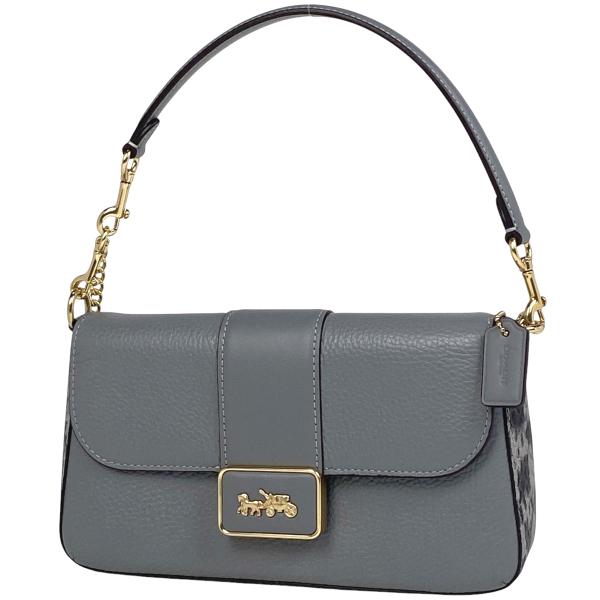 Coach ロゴ柄 ショルダーバッグ COACH（コーチ） ロゴ ハンドバッグ 2WAY チェーン ショルダーバッグ