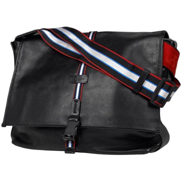 バリー　BALLY ショルダーバッグ　メッセンジャーバッグ　本皮　ブラック Bally - バリー／BALLY バッグ ショルダーバッグ 鞄 メンズ 男性