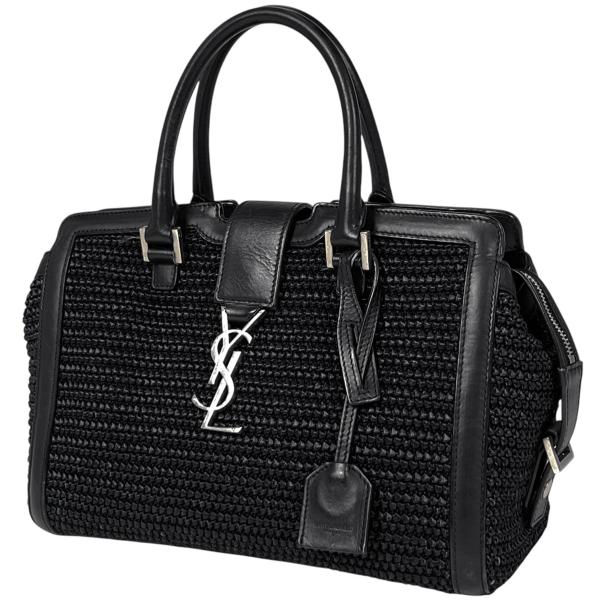 P*O様 YSL（サンローラン） ブラックレザー　ハンドバッグ　ベイビーカバス kaipre_1000086563764