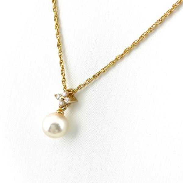 タサキ TASAKI パール デザインネックレス YG イエローゴールド