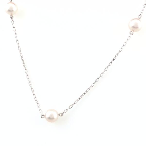 【本日SALE】MIKIMOTO ミキモト シルバー 真珠 デザイン ネックレス MIKIMOTO（ミキモト） パール デザインネックレス 真珠 ネックレス K18