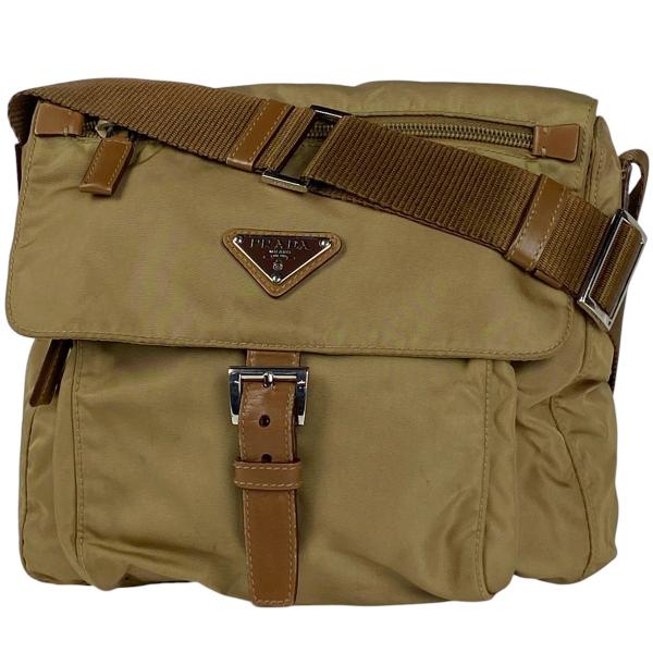 PRADA プラダ ロゴプレート ショルダーバッグ 斜め掛け ナイロン  