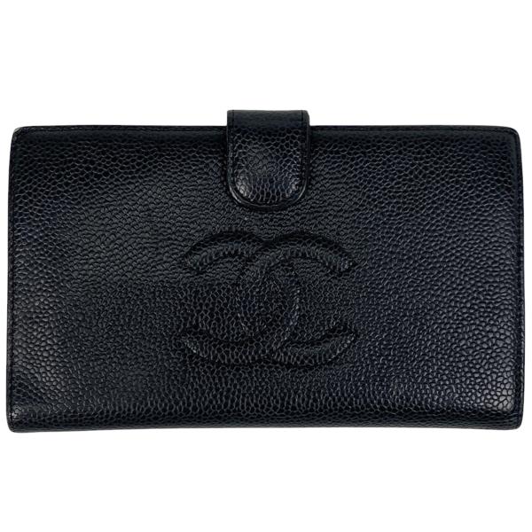 CHANEL シャネル ココマーク 二つ折り長財布 がま口 長財布 CHANEL シャネル ココマーク 二つ折り長財布 がま口 長財布