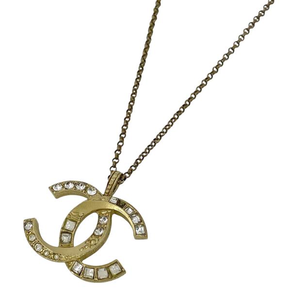 CHANEL シャネル ココマーク ラインストーン ネックレス CCマーク