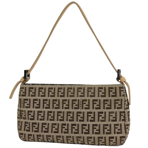 FENDI（フェンディ） ズッキーノ柄 ハンドバッグ アクセサリーポーチ