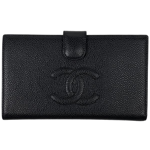 CHANEL シャネル ココマーク 二つ折り長財布 がま口 二つ折り財布  