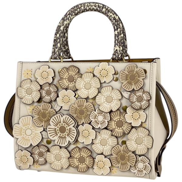 COACH コーチ　ローグ　2wayバッグ　美品 COACH コーチ ローグ 25 カラーブロック ウィズ ティー ローズ