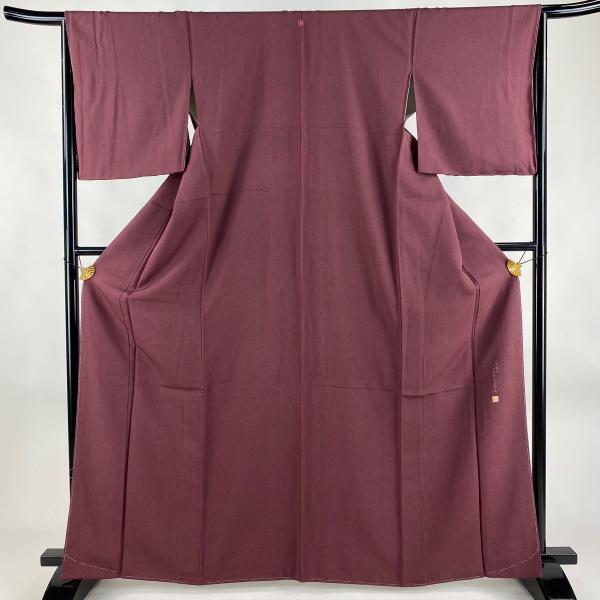 ★専用★美品 小紋 鮫小紋 紅紫色 身丈156.0cm 裄丈64.5cm 袷 江戸小紋 身丈156cm 裄丈65cm M 袷 鮫 紫 正絹 秀品 一つ紋
