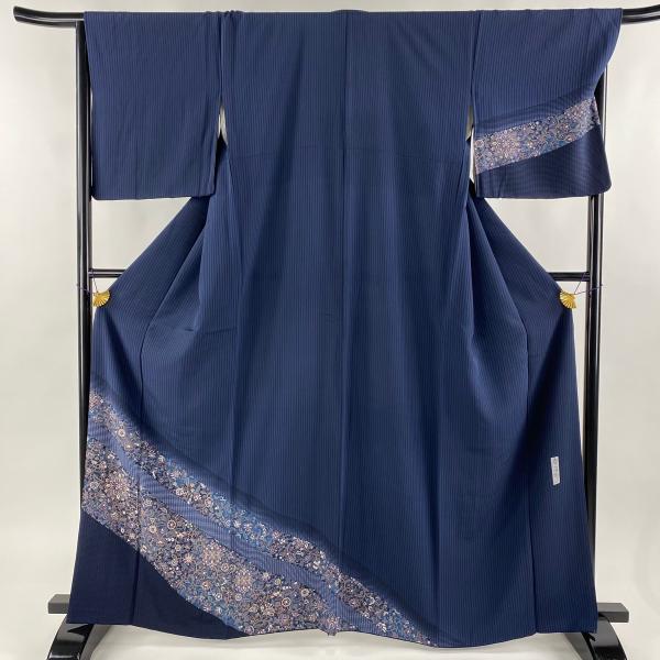 美品 小紋 水色 ぼかし 氷割れ 身丈164cm 裄丈67cm 袷 お洒落 訪問着 身丈163cm 裄丈63.5cm S 袷 草花 ぼかし 青灰色 正絹 名品