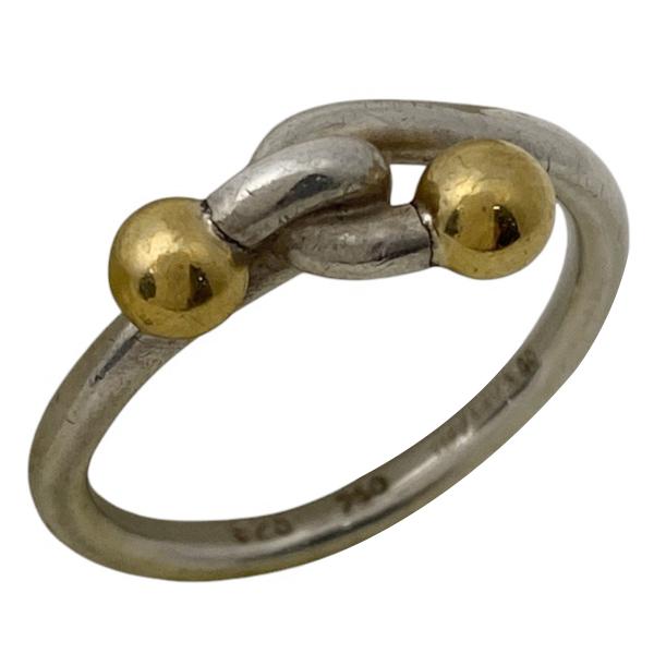 ティファニー リング フック&アイ コンビ シルバー×ゴールド　7号 ティファニー リング フック&アイ コンビ シルバー×ゴールド 7号