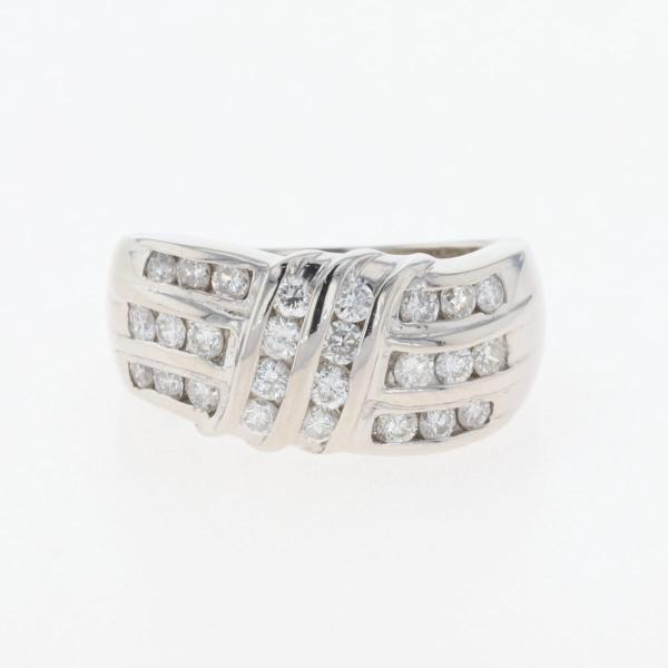 メレダイヤ デザインリング プラチナ 指輪 リング 12号 Pt850  