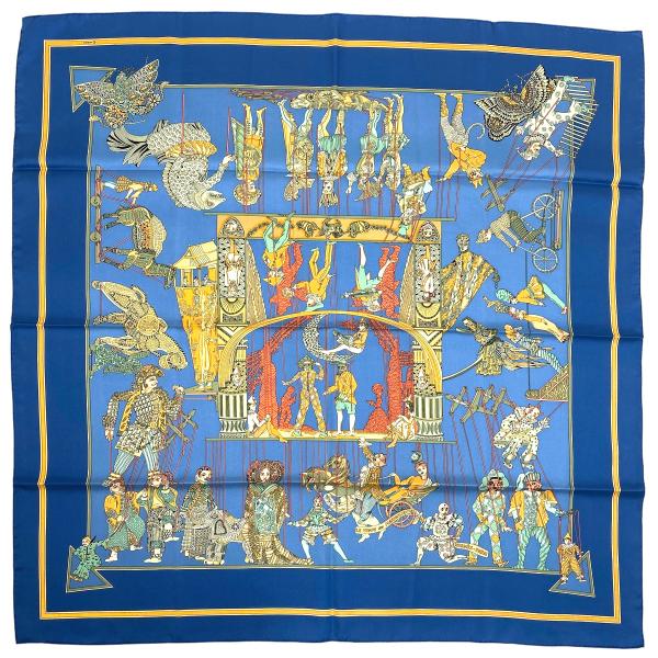 HERMES エルメススカーフ　カレ90 　マリオネットの時間 HERMES エルメス カレ90 Le Temps Des Marionnettes マリオ