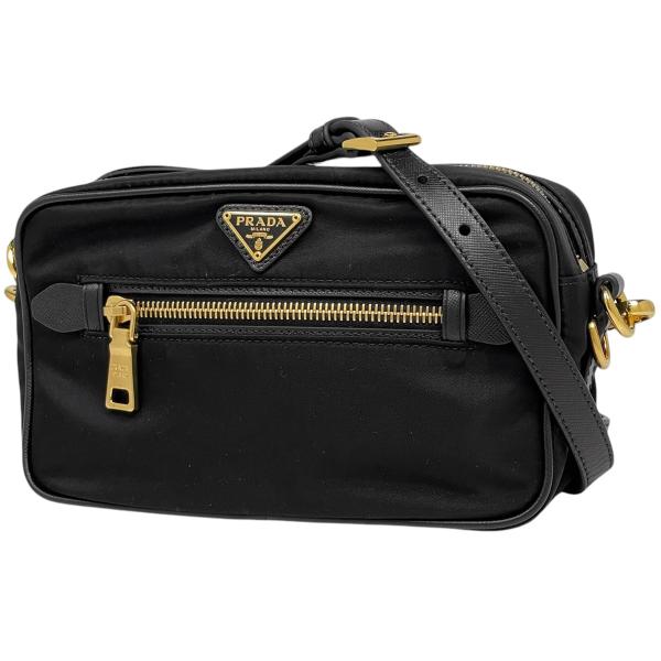 PRADA（プラダ） ロゴプレート ショルダーバッグ 斜め掛け ショルダー