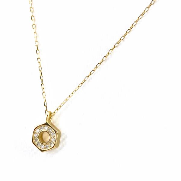 AHKAH アーカー ルーシュ ネックレス YG イエローゴールド ペンダント