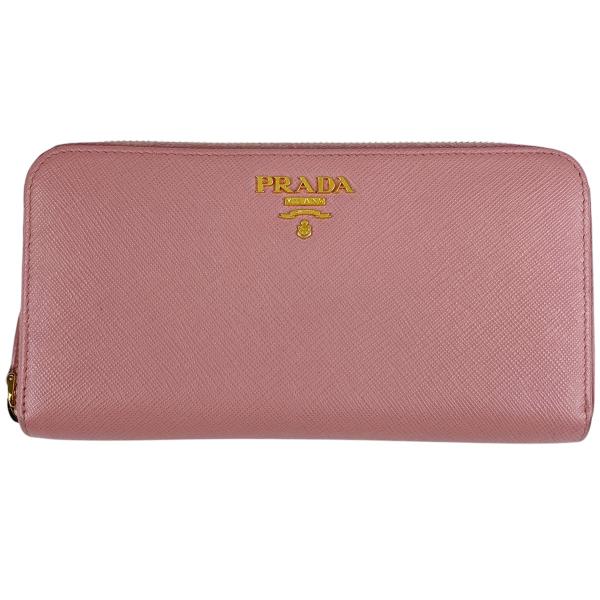 PRADA プラダ ロゴ ラウンドファスナー 長財布 札入れ 小銭入れ