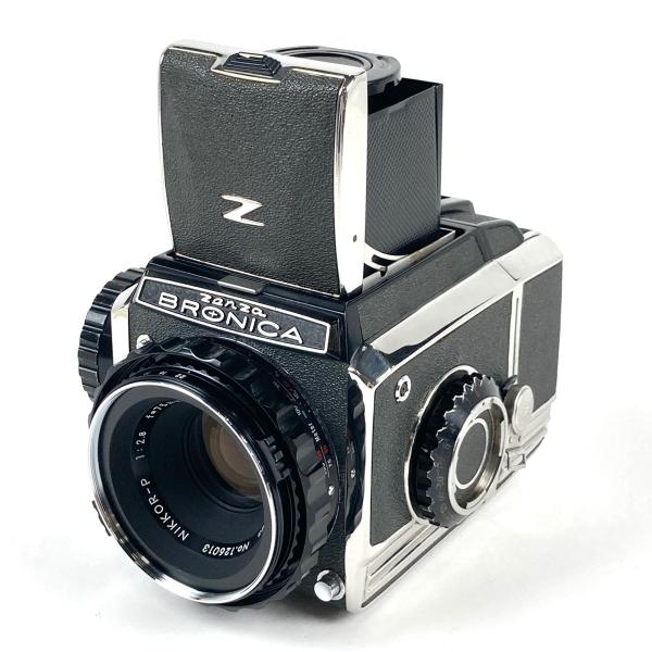 当時もの！ゼンザブロニカ S2 Nikkor-P 75mm F2.8 中古 中古】 ゼンザ ブロニカ S2 ブラック 前期 Nikkor-P 75mm F2.8 セット
