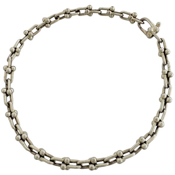 Tiffany & Co. シルバー925 二重リングブレスレット TIFFANY&Co.（ティファニー） マイクロリンク ブレスレット ハード