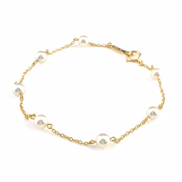 タサキ TASAKI パール ステーション ブレスレット YG イエロー