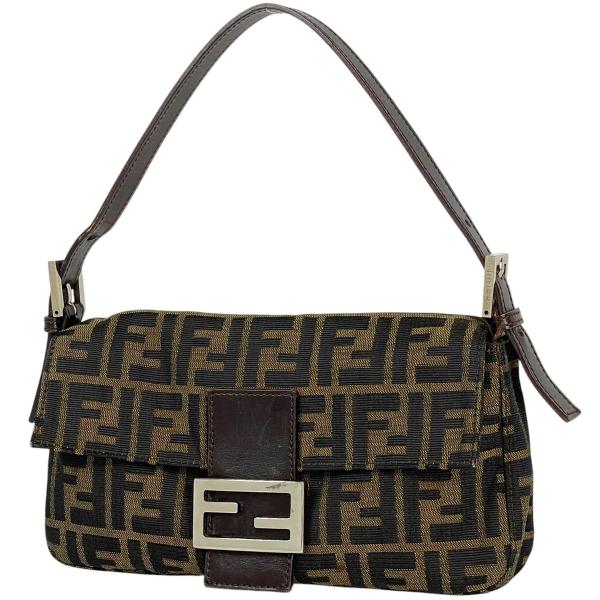 FENDI ズッカ柄 マンマバスケット ショルダーバッグ　ag-034 FENDI（フェンディ） ズッカ柄 マンマバゲット ハンドバッグ ワン