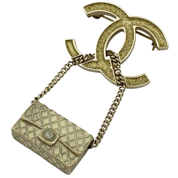CHANEL/シャネル マトラッセ ココマーク ゴールド ブローチ g_031 シャネル CHANEL ココマーク マトラッセ ブローチ ヴィンテージ