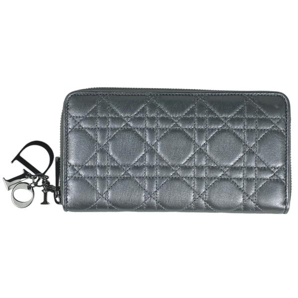 Christian Dior クリスチャンディオール カナージュ 長財布 ラウンド  