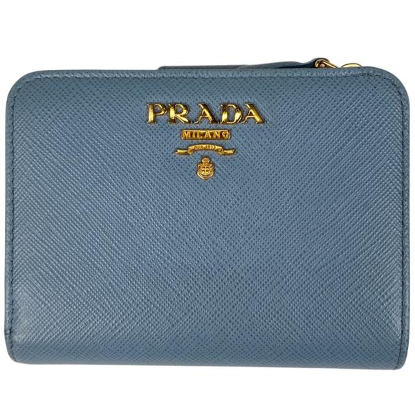 ✨新品未使用✨　PRADA 札入れ　アイコン　サフィアーノ 希少 ほぼ未使用 正規品PRADAサフィアーノ 1ML005 黒 ブラック プラダ