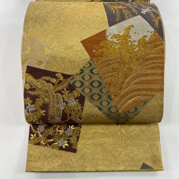 専用 帯3055 3217 二点セット ●さが美扱い 高級 正絹 六通 袋帯 専用 帯3055 3217 二点セット ○さが美扱い 高級 正絹 六通 袋帯