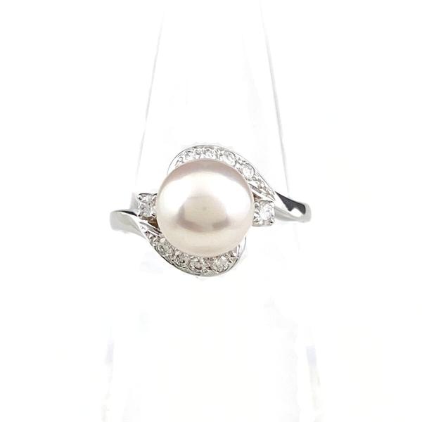 MIKIMOTO ミキモト パール デザインリング プラチナ 指輪