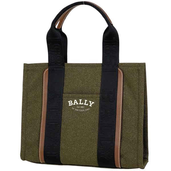 Bally バリー BALLY ロゴ トートバッグ キャンバス グリーン