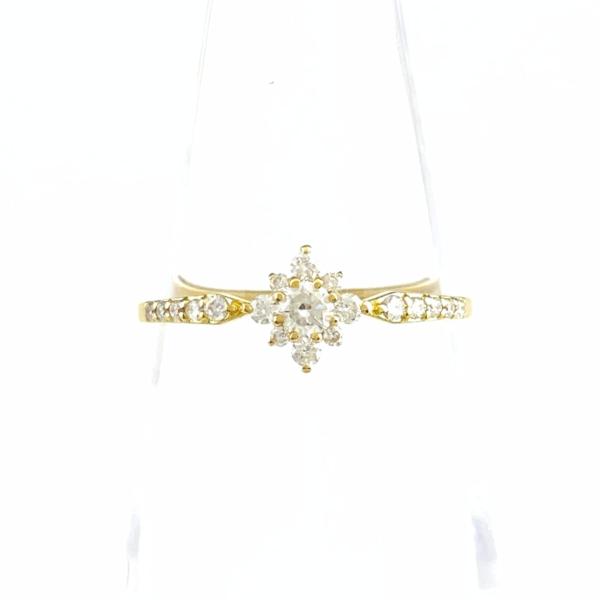 リメイク メレダイヤ デザインリング YG イエローゴールド 指輪 リング  