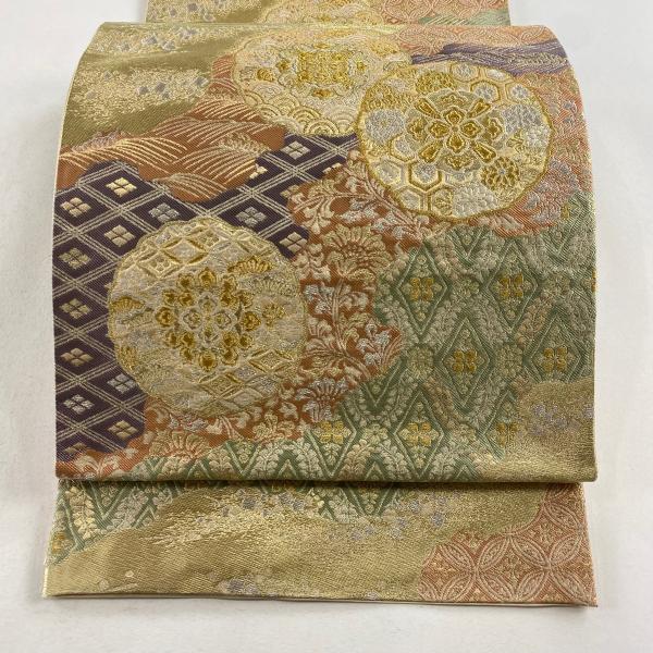 袋帯 中古 リサイクル 正絹 六通 綴れ織 王金山 道長取 A1026-4 袋帯 中古 リサイクル 正絹 六通 綴れ織 王金山 道長取 A1026-4 - メルカリ