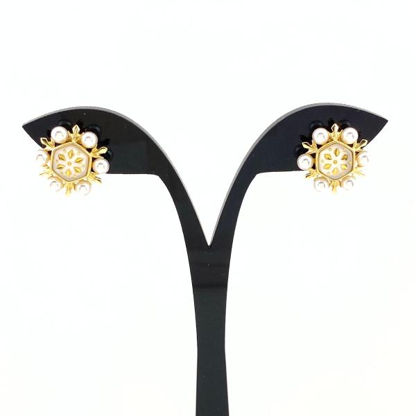 MIKIMOTO（ミキモト） ピクウェ イヤリング YG イエローゴールド 真珠