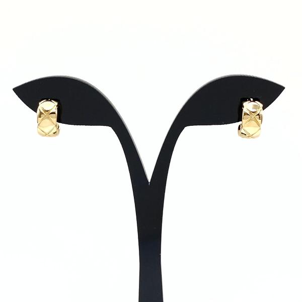 CHANEL シャネル ココクラッシュ ピアス YG イエローゴールド