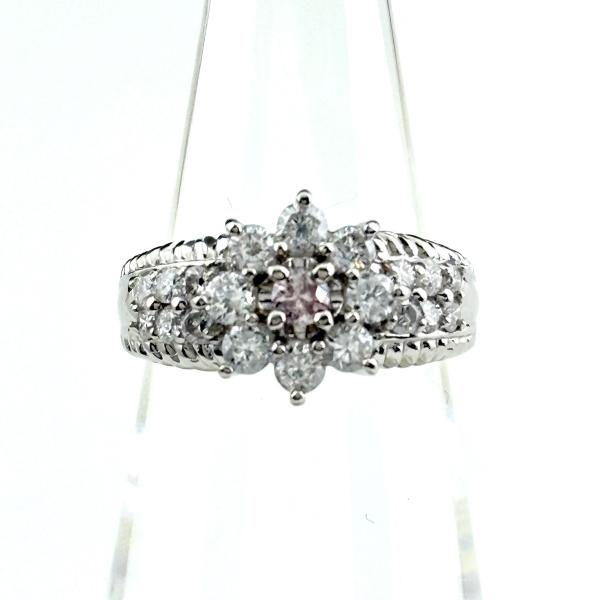 ◇最終価格◇プラチナ✳︎メレダイヤリング✴︎15石✴︎美品 メレダイヤ デザインリング プラチナ 指輪 リング 10号 Pt900