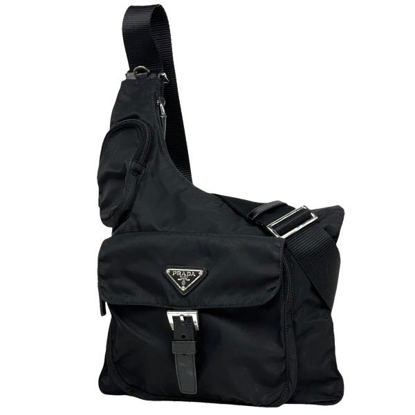 PRADA（プラダ） ロゴプレート ショルダーバッグ ボディバッグ