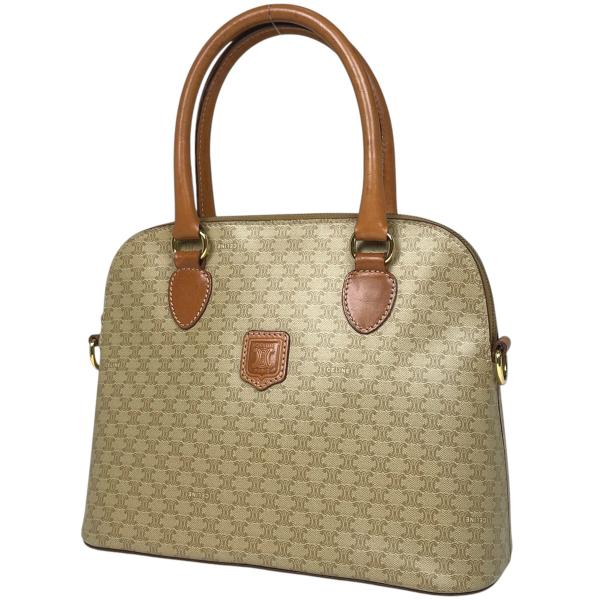 CELINE セリーヌ マカダム柄 ハンドバッグ 2WAY ショルダーバッグ 