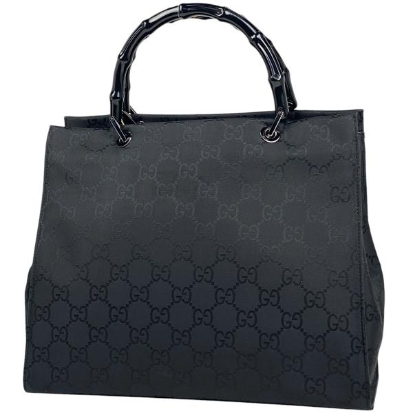 GUCCI グッチ バンブー トートバッグ GG柄 ハンドバッグ