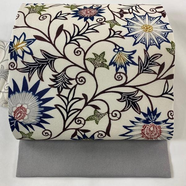 栗山吉三郎　栗山工房　正絹　名古屋帯　蝶　最終価格　※値下げ御免なさい 栗山吉三郎 栗山工房 正絹 名古屋帯 蝶 最終価格 ※値下げ御免なさい