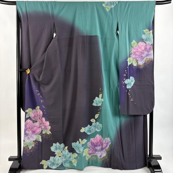 振袖/鼓草花金彩染め分け紫中古美品振袖set/身丈167.5裄丈66.5紫成人式 楽天市場】【中古】【購入品】振袖 フルセット Mサイズ 古典柄 成人式