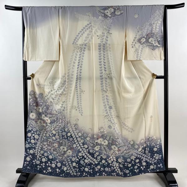 未使用近い 美品 袷 正絹 辻ヶ花 訪問着 フルセット 身丈160 裄