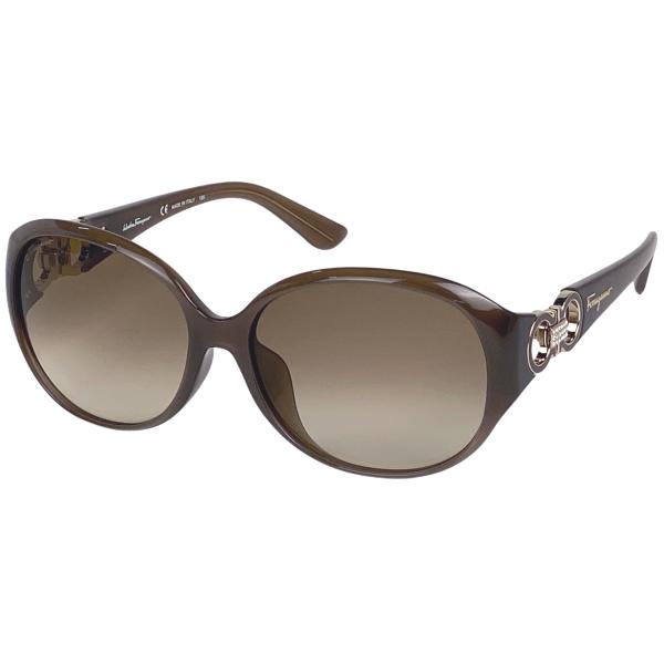 美品 サルヴァトーレフェラガモ BLACK HAVANA サングラス SF884SA プラスチック レディース Salvatore Ferragamo 【228-09918】 Salvatore Ferragamo - 美品 サルヴァトーレフェラガモ BLACK HAVANA