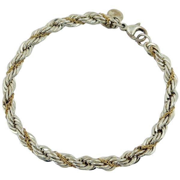 オールド　ティファニー　ブレスレット　スクリュー　ツイスト　コンビ　y2k TIFFANY&Co.（ティファニー） ツイスト ブレスレッド スクリュー 腕輪