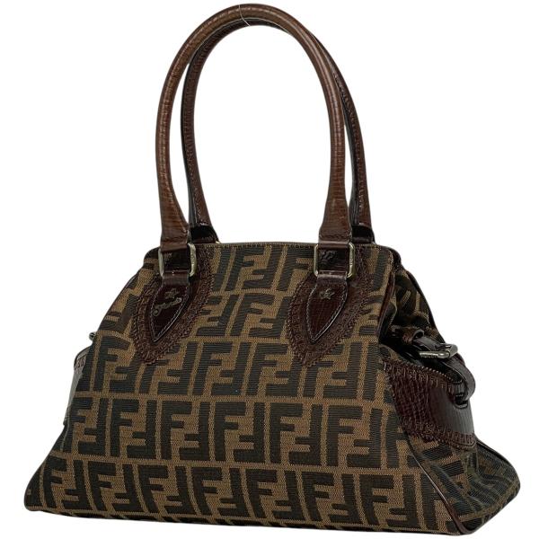 FENDI フェンディ エトニコ ハンドバッグ ズッカ柄 トート
