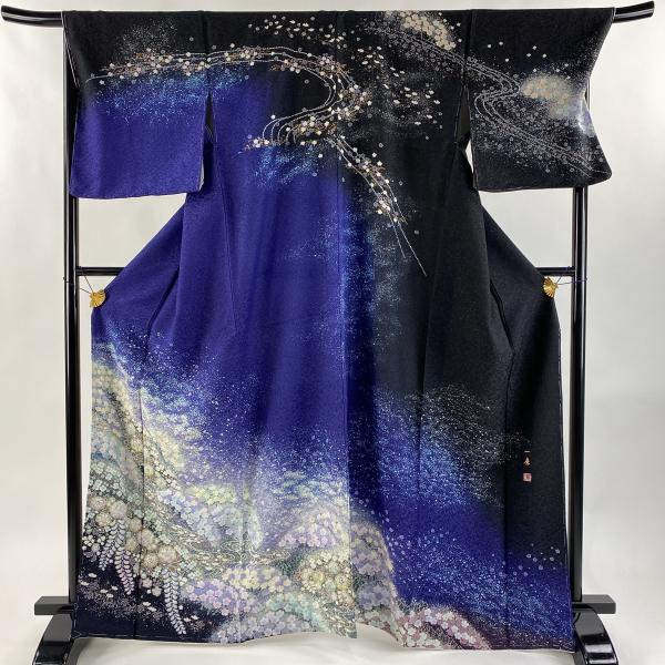 未着用に近い！三松製＊辻が花＊ライトな藤色＊高級＊訪問着＊１５９ｃｍ＊裄６９ 未着用に近い！三松製＊辻が花＊ライトな藤色＊高級＊訪問着