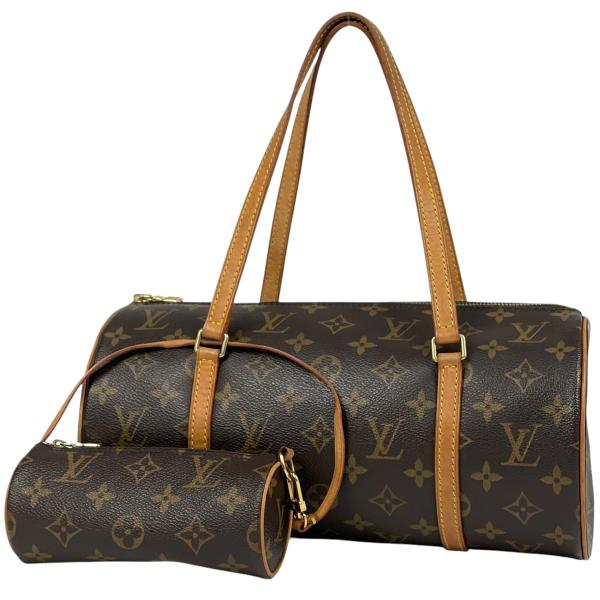 ルイヴィトン モノグラム パピヨン30 ハンドバッグ ブラウン M51385 中古良品 ルイヴィトン ハンドバッグ モノグラム パピヨン30