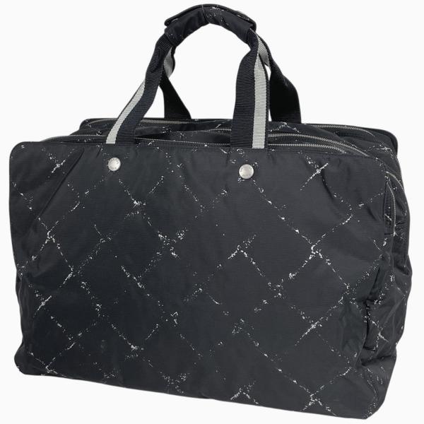【美品】CHANEL 旧トラベルライン ボストンバッグ 大容量 旅行 黒 出張 CHANEL（シャネル） 旧トラベルライン ハンドバッグ 旅行バッグ