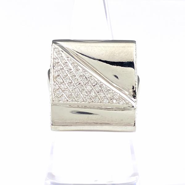 メレダイヤ デザインリング 指輪 リング 23.5号 K18 ダイヤモンド